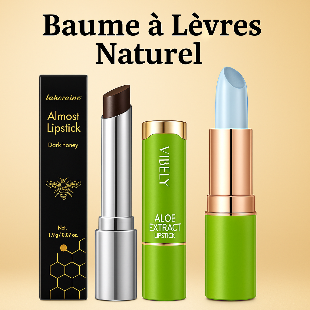 Pack Soin Naturel – Baume à Lèvres Aloe Vera & Miel – Hydratation et Douceur