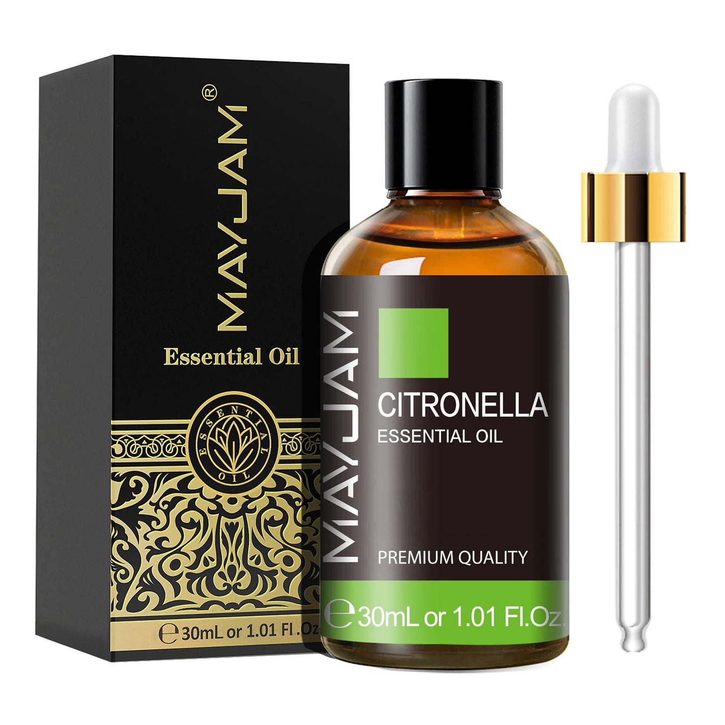 Pack Découverte Aromatique - 3 Huiles Essentielles Naturelles (Citronnelle, Menthe Poivrée, Vanille) - 3x30ml