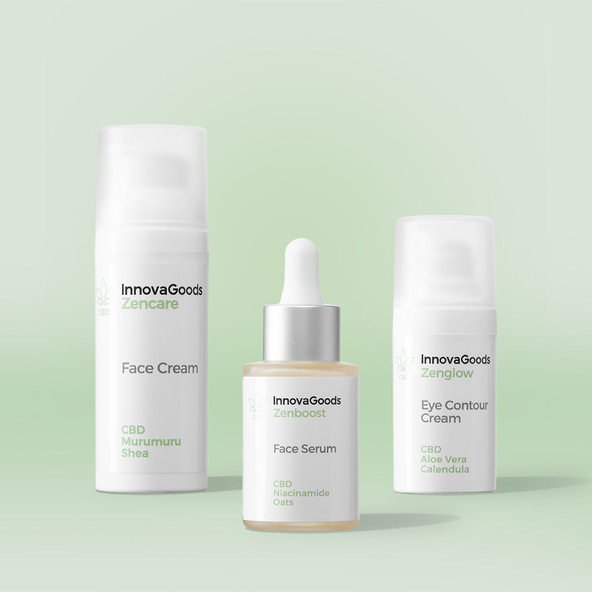 Pack complet soins visage et corps CBD InnovaGoods