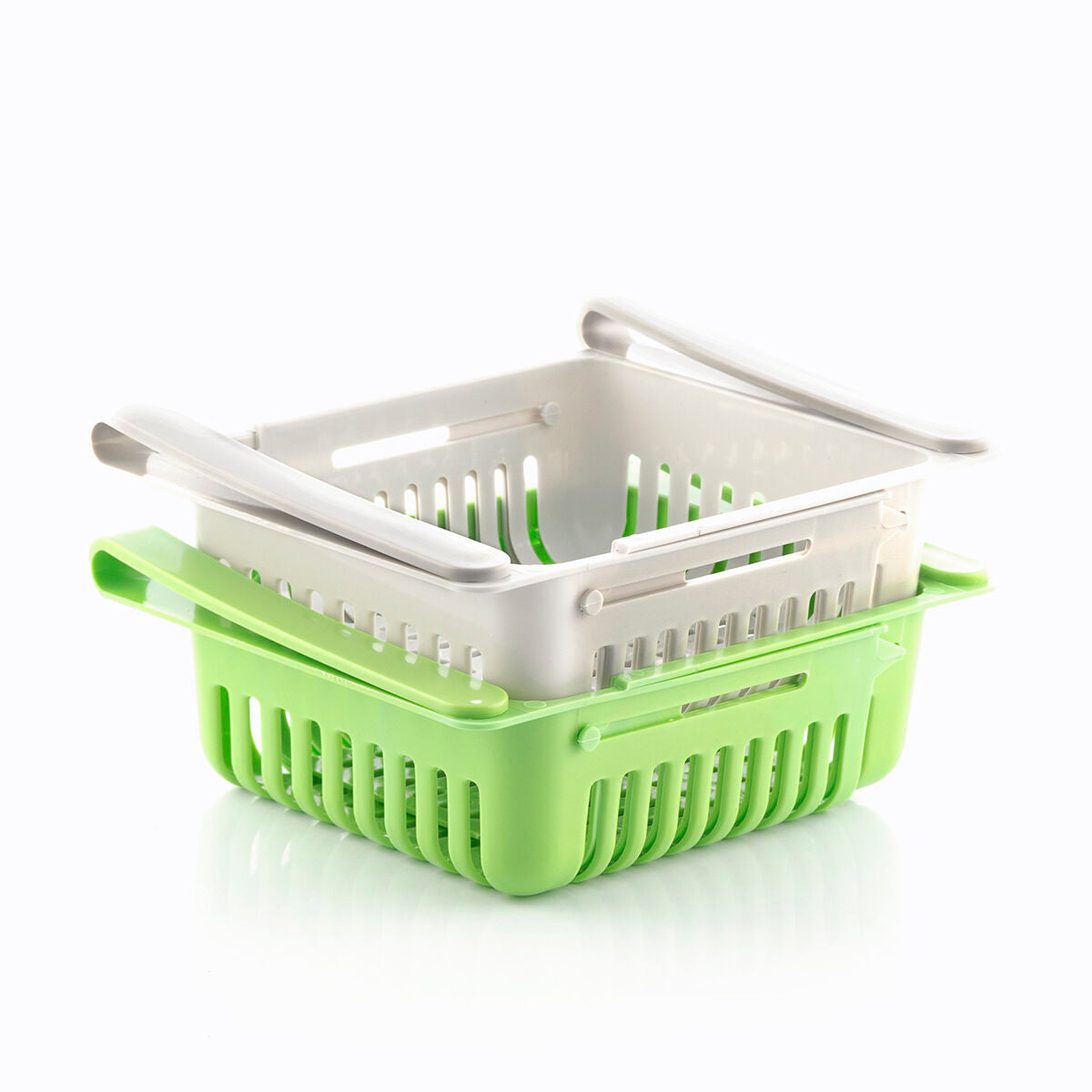 Lot de 2 paniers organisateurs réfrigérateur empilés InnovaGoods Friwer
