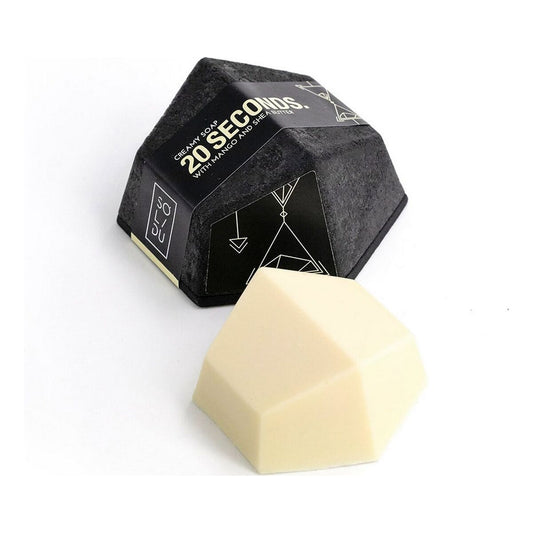 Savon solide Solidu 20 Seconds Blanc avec boîte hexagonale - 55 g