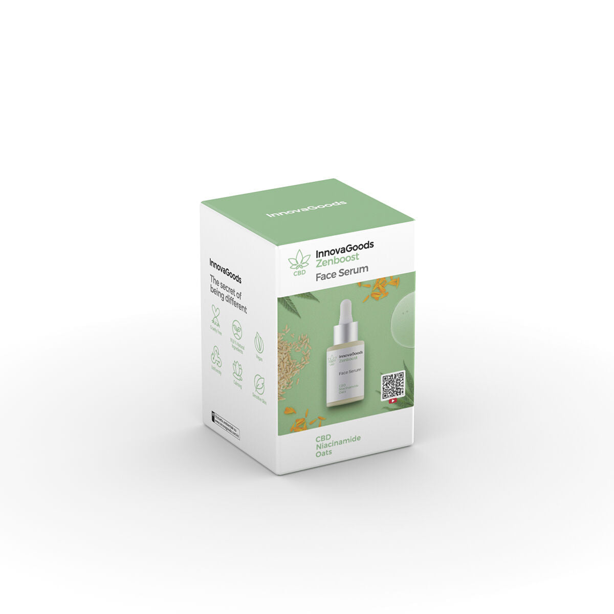 Boîte de présentation sérum visage CBD Zenboost InnovaGoods