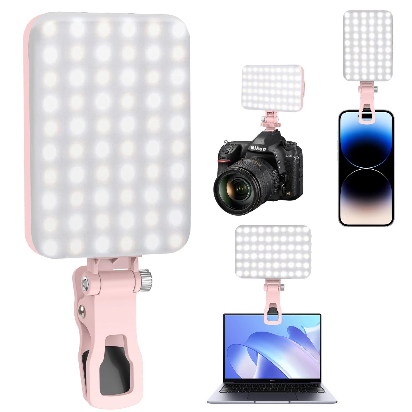 Anneau Lumineux Clip-On LED – Éclairage Selfie Rechargeable 3 Modes | Universel Smartphone