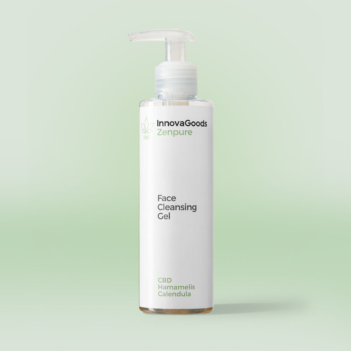 Gel nettoyant visage au CBD Zenpure 200 ml, pack produit